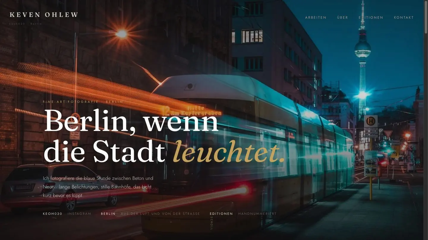 Vorschau der Foto-Marken-Website keoh030 Studio