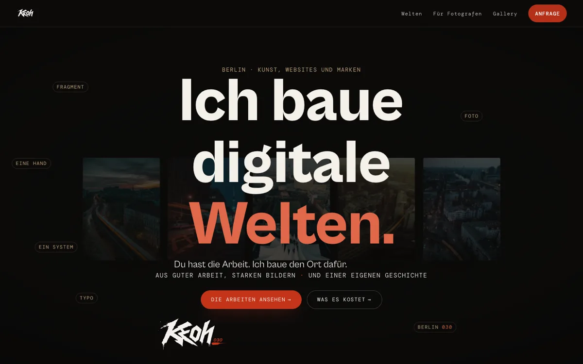 Die Startseite von keoh030.com